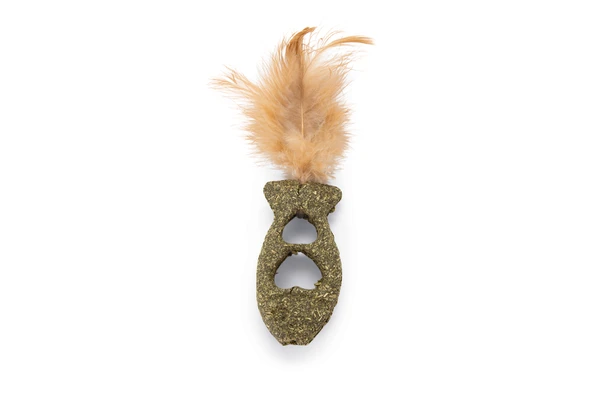 Beeztees Kedi Oyuncağı, Kediotu Balık, Tüylü, 12x3,5cm