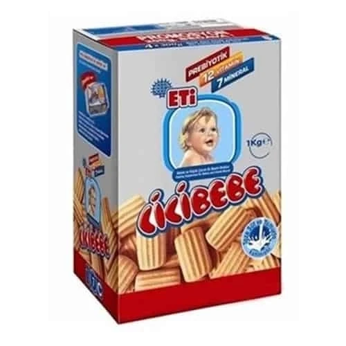 Eti Cicibebe Bisküvi 1000  Gr Kutu