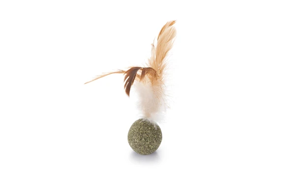 Beeztees Kedi Oyuncağı, Kediotu Topu, Tüylü, 12cm