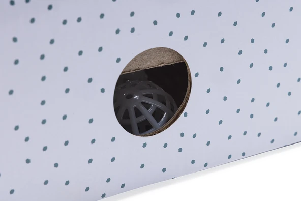 Beeztees Yavru Kedi Karton Tırmalama ve Oyuncağı, 25x42x10cm - Resim 12