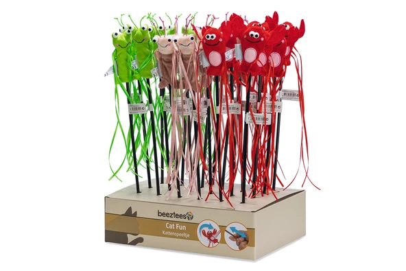 Beeztees Kedi Oltası, Oyuncaklı, Peluş, Kurdelalar, Çeşitli Renklerde, 40cm - Resim 12