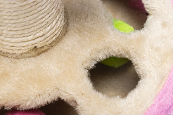 Beeztees Kedi Tırmalama ve Oyuncağı, Pembe, 27x27x40cm - Resim 8