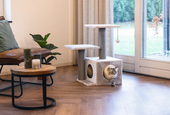 Beeztees Kedi Tırmalama, Gri, 45x34x70cm - Resim 3