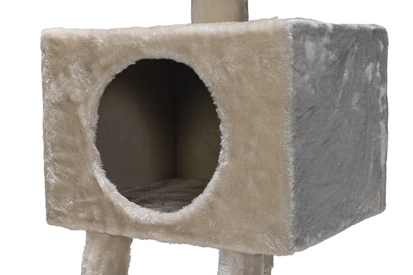 Beeztees Kedi Tırmalama, Krem, 40x35x82x110cm - Resim 3