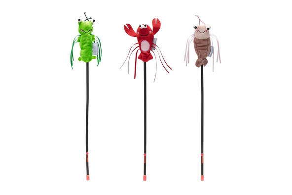 Beeztees Kedi Oltası, Oyuncaklı, Peluş, Kurdelalar, Çeşitli Renklerde, 40cm ürün görseli