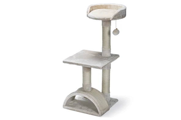 Beeztees Kedi Tırmalama, Krem, 35x35x82cm - Resim 4