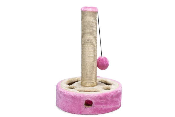 Beeztees Kedi Tırmalama ve Oyuncağı, Pembe, 27x27x40cm ürün görseli