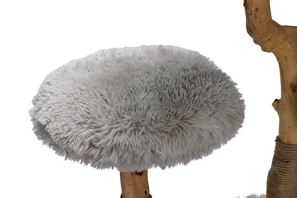 Beeztees DBL Kedi Tırmalama ve Oyun Evi, Doğal, 60x45x100cm - Resim 12