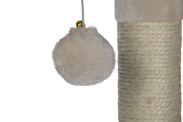 Beeztees Kedi Tırmalama, Krem, 35x35x82cm - Resim 3