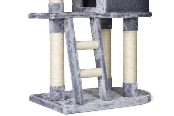 Beeztees Kedi Büyük Tırmalama ve Oyun Evi, 70x50x220-260cm - Resim 12