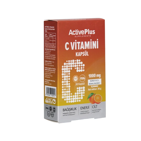 Actıve Plus C Vıtamını 30 Kap.
