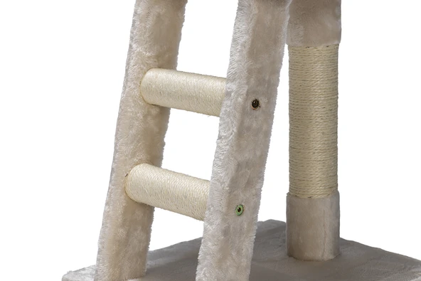 Beeztees Kedi Tırmalama, Krem, 40x35x82x110cm - Resim 9