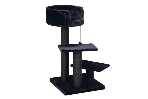 Beeztees Kedi Tırmalama, Siyah, 50x50x92cm - Resim 6