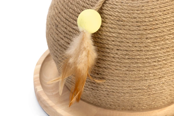 Beeztees DBL Kedi Tırmalama ve Oyuncağı, 29,5x29,5x22cm - Resim 4
