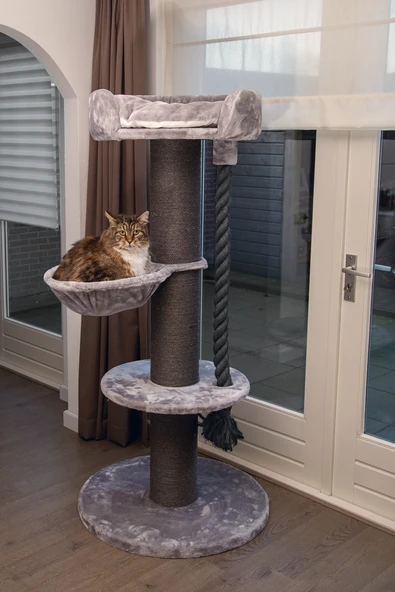 Beeztees Kedi Tırmalama, Gri, 80x80x170cm - Resim 2