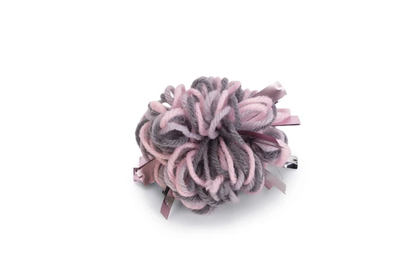 Beeztees Kedi Oyuncağı, Top, Yün, Pembe ve Gri, 7cm ürün görseli