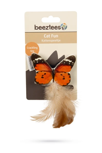 Beeztees Kedi Oyuncağı, Kelebek, Tüylü, 8x16x2cm - Resim 2