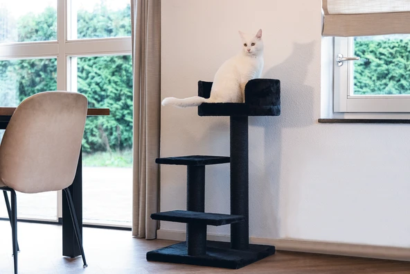Beeztees Kedi Tırmalama, Siyah, 50x50x92cm - Resim 2