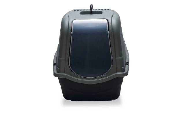 Beeztees Kapalı Kedi Tuvaleti, Koku Filtreli, Antrasit Koyu Mavi, 57x39x41cm - Resim 3