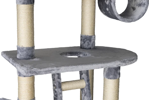 Beeztees Kedi Büyük Tırmalama ve Oyun Evi, 70x50x220-260cm - Resim 6