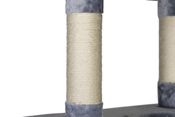 Beeztees Kedi Büyük Tırmalama ve Oyun Evi, 70x50x220-260cm - Resim 11