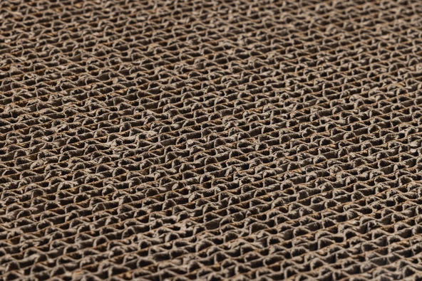 Beeztees Kedi Karton Tırmalama Kutusu ve Kediotu, 47x24x4,5cm - Resim 4