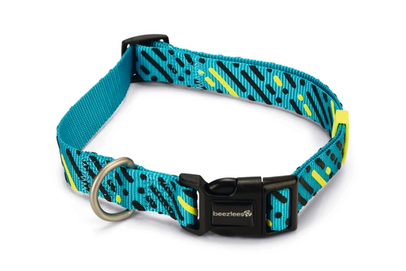 Beeztees Köpek Tasması, Turkuaz, 48-70cm, 25mm