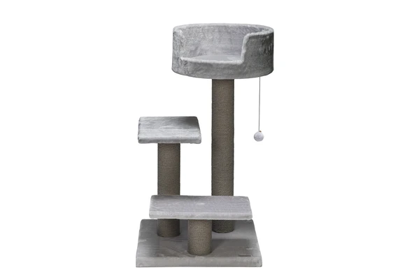 Beeztees Kedi Tırmalama, Gri, 50x50x92cm - Resim 2