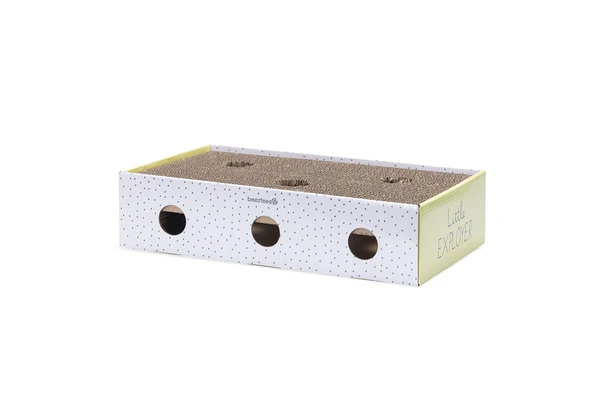 Beeztees Yavru Kedi Karton Tırmalama ve Oyuncağı, 25x42x10cm - Resim 5