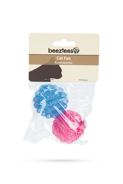 Beeztees Kedi Oyuncağı, Top, 2 Adet, Çeşitli Renklerde, 5cm - Resim 2