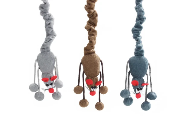 Beeztees Kedi Oyuncağı, Elastik Kuyruklu Fare, Asılabilir, Çeşitli Renklerde, 52cm ürün görseli