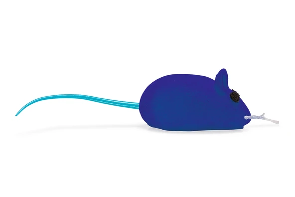 Beeztees Kedi Oyuncağı, Velur Fare, Çeşitli Renklerde, 12,5x3x2,6cm - Resim 3