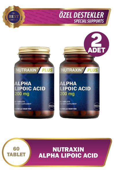Nutraxin Alpha Lipoic Acid 200 mg 60 Tablet 2 Adet ürün görseli 1