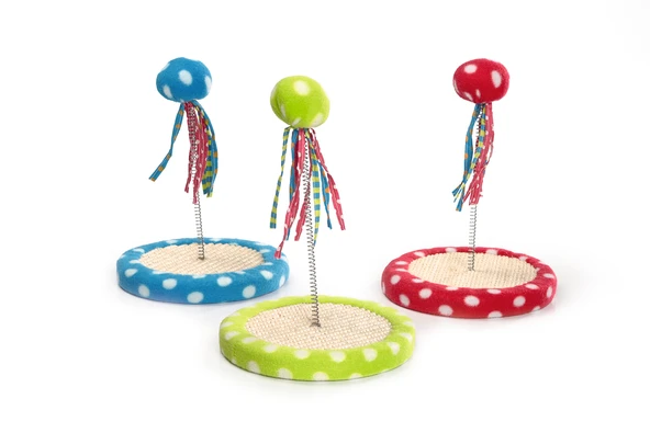 Beeztees Kedi Oyuncağı, Yaylanabilir Kuyruklu Peluş Top, Çeşitli Renklerde, 18,5x18,5x26cm ürün görseli