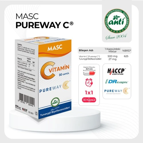 Masc Pureway - C Vıtamını 30 Kapsul