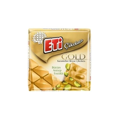 Eti Çikolata Gold Antep Fıstıklı 60 Gr
