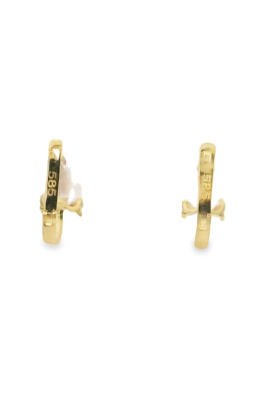 Cigold Taşlı Çocuk Küpesi 14 Ayar Altın 1.43 Gr OA-C1TB03029274 - 4