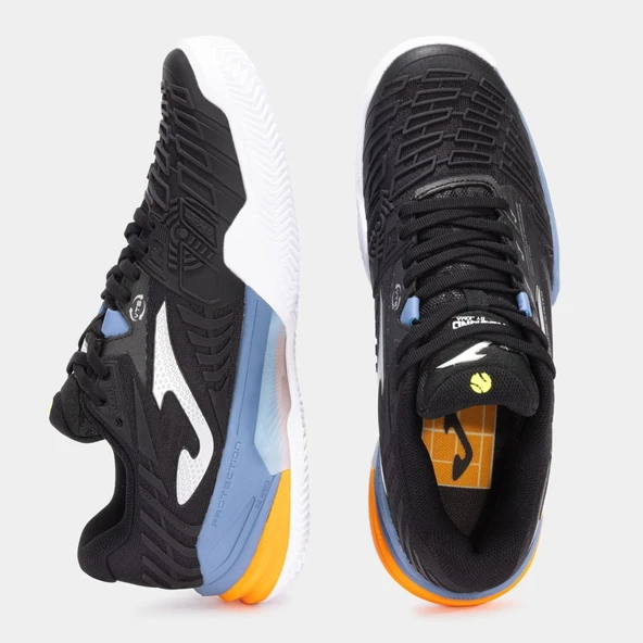 Joma Roland Erkek Siyah Toprak Kort Tenis Ayakkabısı TROLS2531C - Resim 4