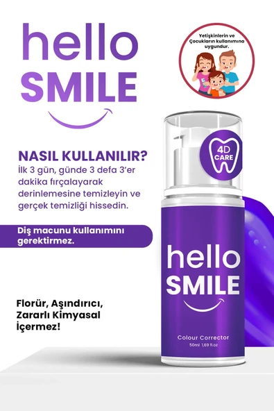 PROCSIN Hello Smile Anında Beyazlatıcı Diş Jeli 50 ml (2 Adet) - 4