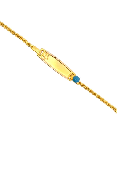 Cigold Taşlı Çocuk Bileklik 14 Ayar Altın 2.00 Gr OA-C11303029267 - 3