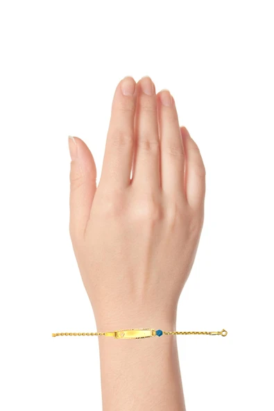 Cigold Taşlı Çocuk Bileklik 14 Ayar Altın 1.90 Gr OA-C11303029269 - 2