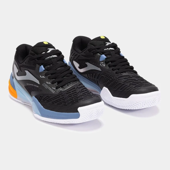 Joma Roland Erkek Siyah Toprak Kort Tenis Ayakkabısı TROLS2531C - Resim 2