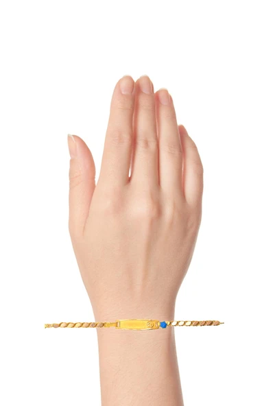 Cigold Taşlı Çocuk Bileklik 14 Ayar Altın 1.83 Gr OA-C11303029264 - 2