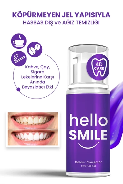 PROCSIN Hello Smile Anında Beyazlatıcı Diş Jeli 50 ml - 6