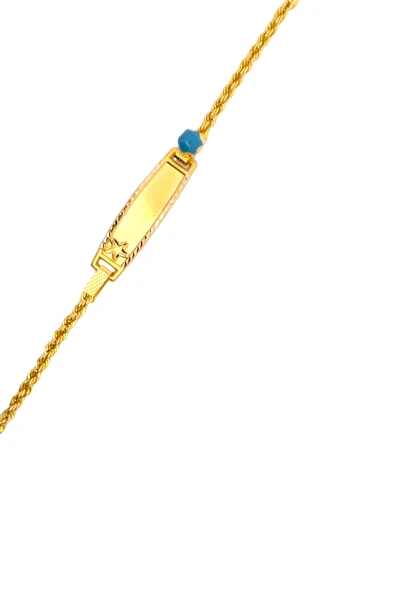 Cigold Taşlı Çocuk Bileklik 14 Ayar Altın 2.00 Gr OA-C11303029267 - 4