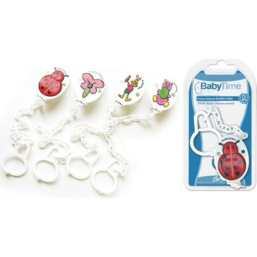 Babytıme 197 Emzik Askısı (Kabartma Desenli)