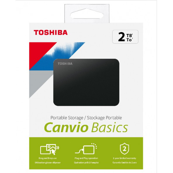 Toshiba Harici Canvio 2TB 2.5 USB 3.2 HDTB320EK3AA