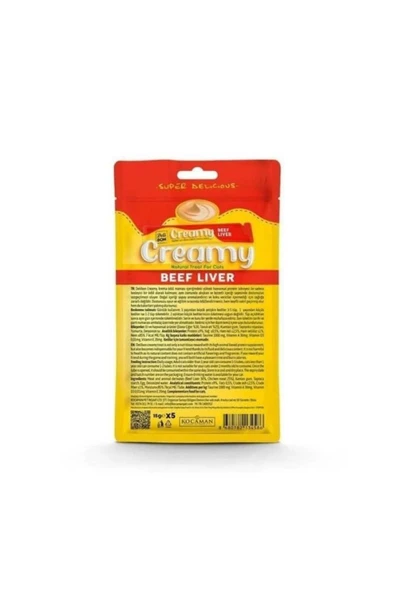 Delibon Creamy Dana Ciğerli Sıvı Kedi Ödül Maması 5x15 gr - 2