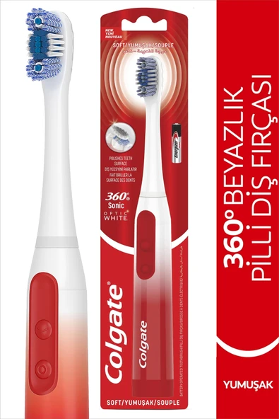 Colgate 360 Battery Optıc Whıte Pilli