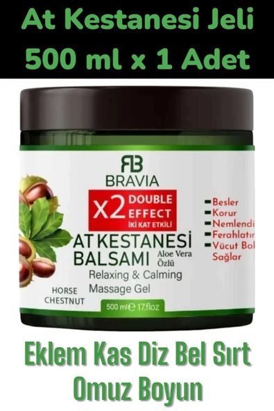 AT KESTANESİ JELİ KREMİ 500 ML 1 ADET - AĞRILLAR İÇİN KAS EKLEM HORSE CHESTNUT JEL